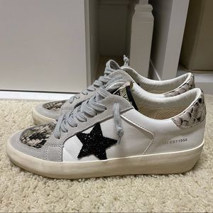 Vintage Havana Bonnie Lace Up Sneakers Snakeskin